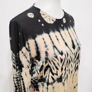 LYNN RITCHIE MOSTLY SILK TIE DYE TOP